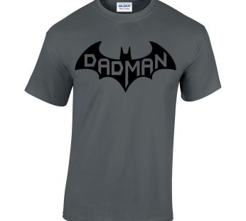 CBTWear Dadman – Super Dadman Bat Hero Funny Premium Men’s T-Shirt, Charcoal, XXL
