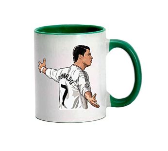 Mec Cristiano Ronaldo Darkgreen/White Mug 11Oz 11Oz White MUG