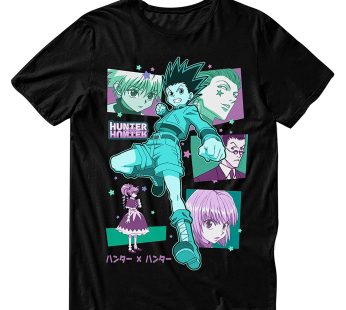 Hunter X Hunter Mens Shirt Manga Anime Tee – Gon Freecss Graphic T-Shirt, Black, S