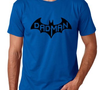 CBTWear Dadman – Super Dadman Bat Hero Funny Premium Men’s T-Shirt, Royal Blue, XXL