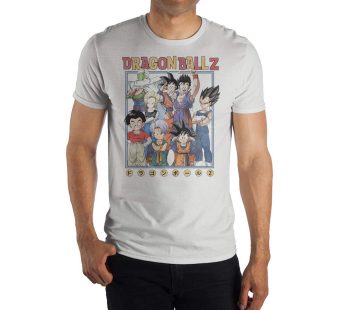 Dragon Ball Z Kanji Characters Men s T-Shirt, White, S