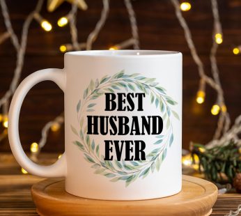 QVUXZ Husband Coffee Mug Gift, Best Husband Ever, Romantic Gifts for Him Husband Hubby from Wife, Christmas Birthday Valentines Gift, Ceramic 11oz