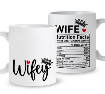 QVUXZ Wife Coffee Mug Gift, Amazing Woman, Romantic Mug Gifts for Her Wife Wifey from Husband, Christmas Birthday Valentines Gift, Ceramic 11oz
