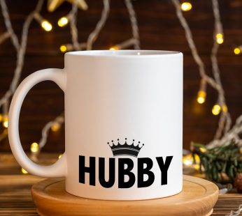QVUXZ Hubby Coffee Mug Gift, Husband Nutrition Facts, Romantic Mug Gifts for Him Husband from Wife, Christmas Birthday Valentines Gift, Ceramic 11oz