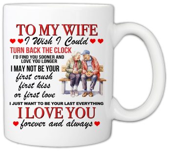 MyCozyCups Romantic Wife Gifts – To My Wife 11oz Coffee Mug from Husband for Valentines Day, Mothers Day, Birthday, Anniversary, Christmas – Wife Gift Ideas for Women, Bride to be, Fiancee