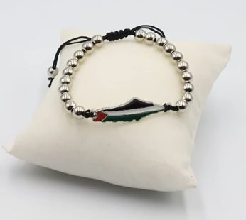 Palestine fashion Gold, Silver beads Map Bracelet