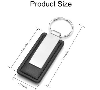 “Black Leather Keyring Car Keychain Key Holder Key Ring Chain Key Fob Hanging Ornament Leather Keychain Key Ring Holder for Car Home “